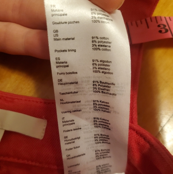 Maje Rira Red Denim Overall Style Button Down Mini Dress size XS. - Picture 9 of 14